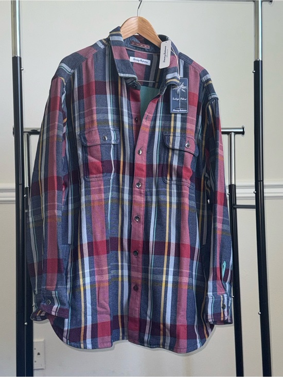Tommy Bahama Other - TOMMY BAHAMA Men's Copper Canyon Plaid Shirt Jacket 100% Cotton 2XLB NWT